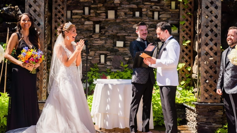 Reanna Armellino and Hazen Cuyler hosted a wedding ceremony and...