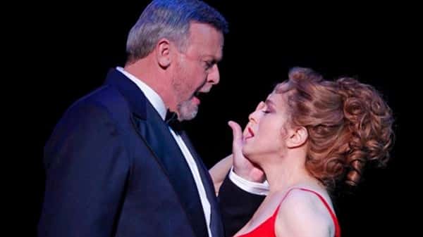 Ron Raines and Bernadette Peters in Follies.