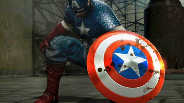 Screengrab from video game: " Captain America: Super Soldier" from...