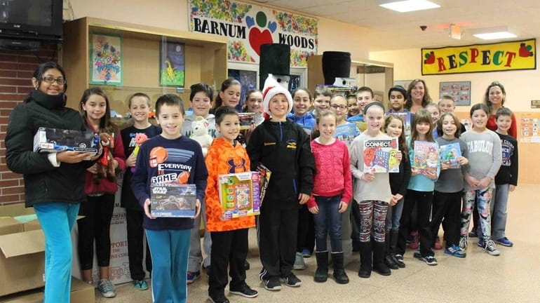 In East Meadow, Barnum Woods Elementary School's Student Council collected...