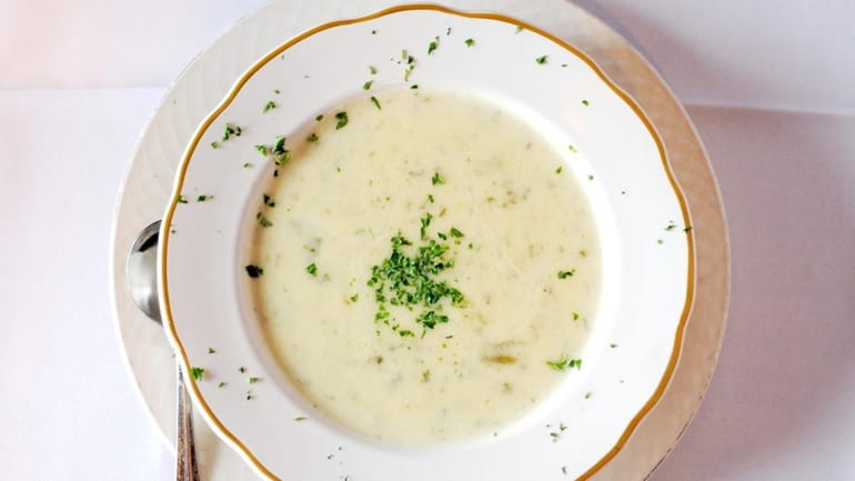 Potato soup is one of the Irish specialties served at...