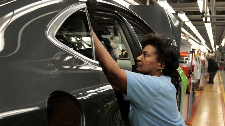 Employee Marline Starling works in February 2012 on the production...