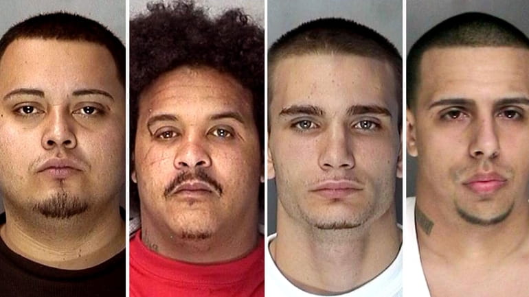Police mug shots of suspected Latin Kings gang members: from...