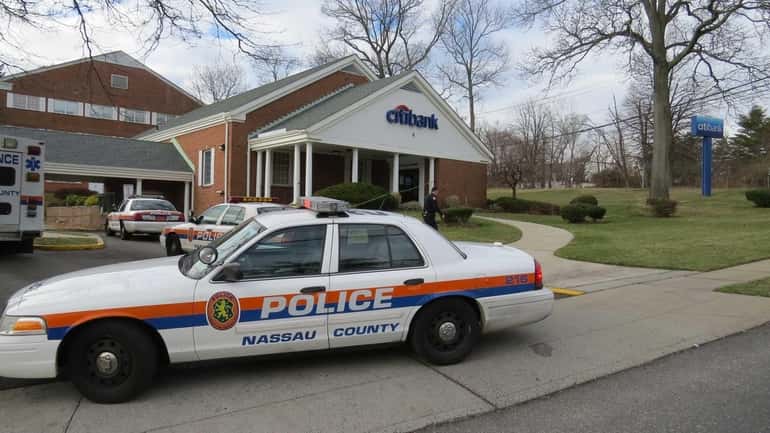 Nassau County police cars in Syosset on Dec. 28, 2013....