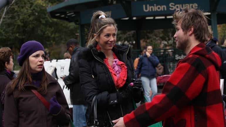Tammy Blanchard, left, and Mira Sorvino in "Union Square."