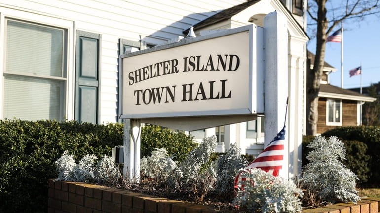 Shelter Island Town Hall on Shelter Island.