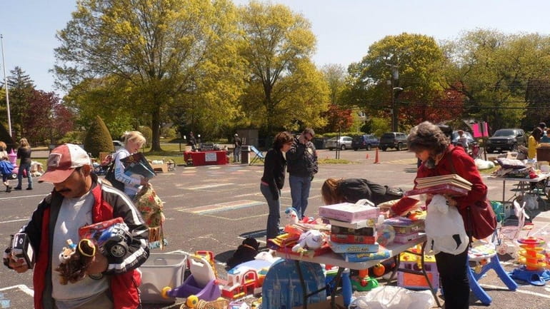The Southdown PTA's yard sale at Southdown Primary School in...