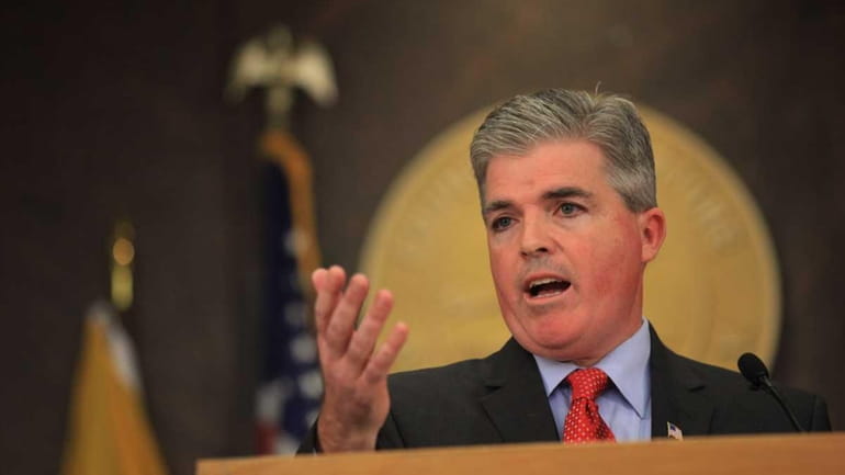 Suffolk County Executive Steve Bellone gives his first State of...