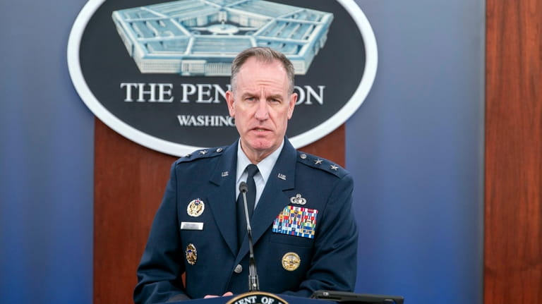 Pentagon press secretary Air Force Maj. Gen. Pat Ryder takes...