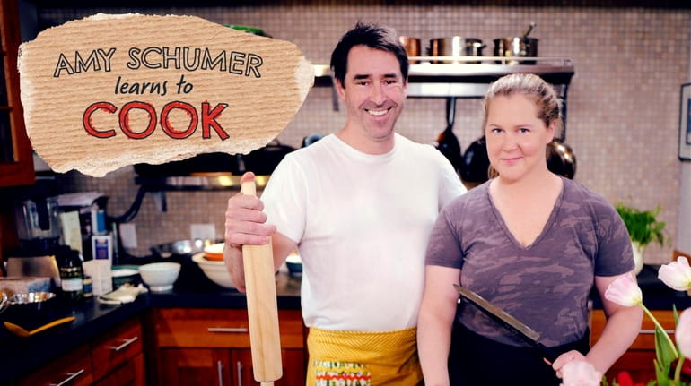 Chris Fischer and Amy Schumer star in Food Network's "Amy...