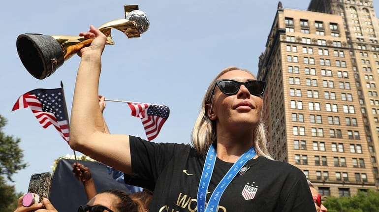Allie Long celebrates during the U.S. Women's National Team World...