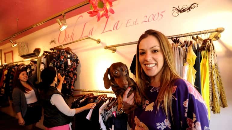 Jenny Montiglio, owner of the Ooh-La-La boutique chain, is shown...