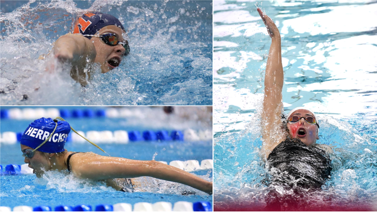 (Clockwise from top left) Briana Racanello of Manhasset, Leah Treglia of...