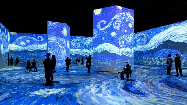 The "Beyond Van Gogh" immersive art experience that features projection...