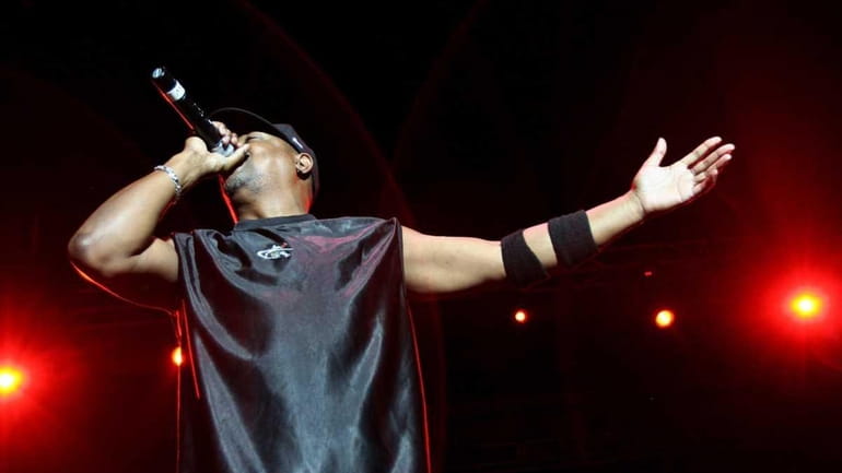Rapper Chuck D of Public Enemy performs onstage at Pitchfork...