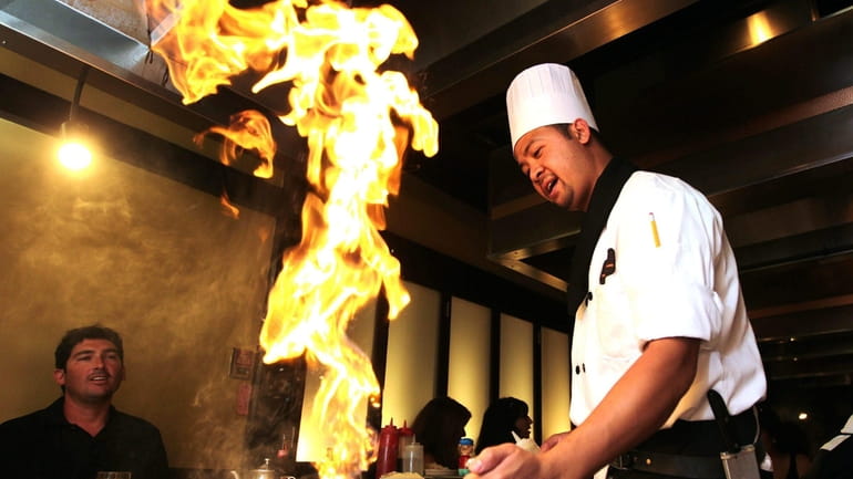 "Hibachi" is one of the items is one of the...