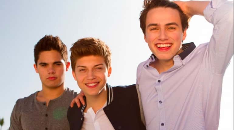 Emery Kelly, left, Ricky Garcia and Liam Attridge of Forever...