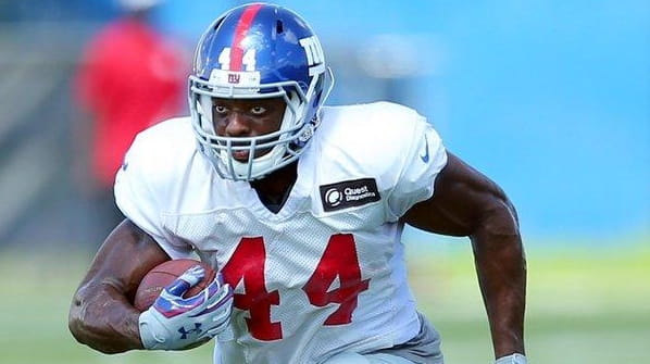 Giants running back Andre Williams during training camp in East...