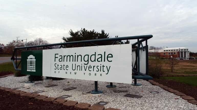 Outside the Farmingdale State College in Farmingdale on Nov. 21,...