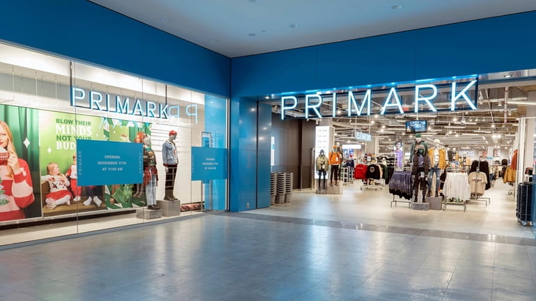 The Primark store at Roosevelt Field mall.