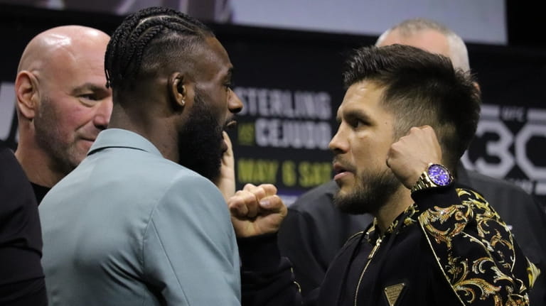 Aljamain Sterling and Henry Cejudo face off at the UFC...