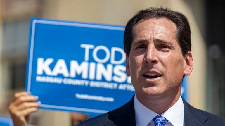 State Sen. Todd Kaminsky's campaign for Nassau district attorney launched its...