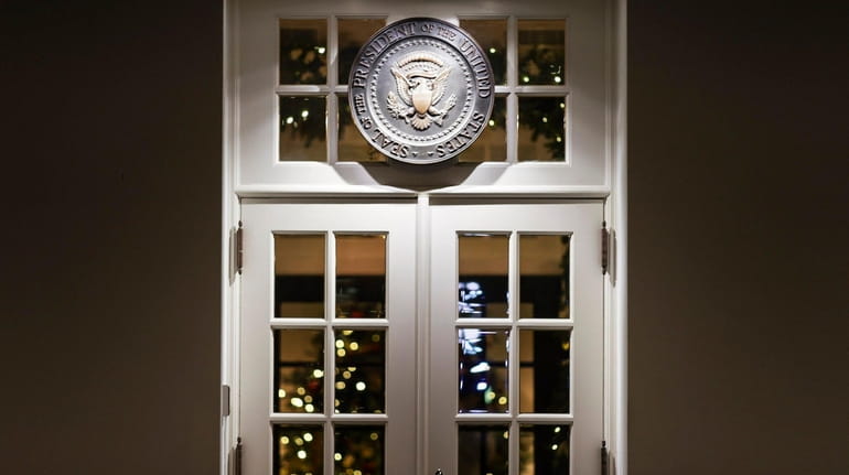 A door to the West Wing on Tuesday.