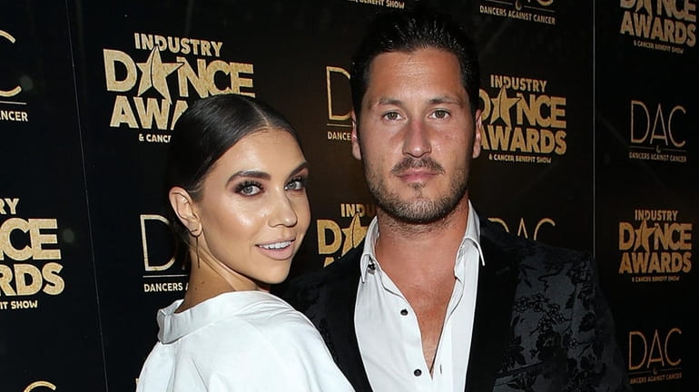 "Dancing With the Stars" pros Jenna Johnson and Val Chmerkovskiy attend...