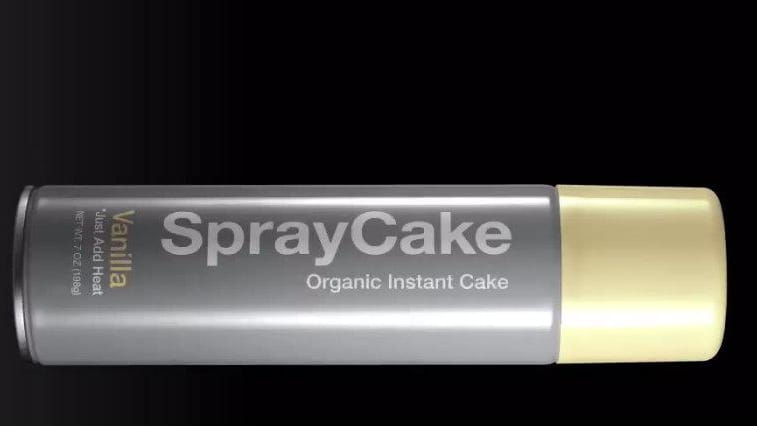 A can of Spray Cake.