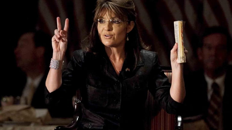 Sarah Palin attends a luncheon sponsored by the Long Island...