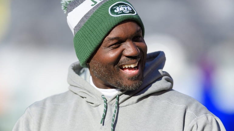 New York Jets head coach Todd Bowles looks on before...