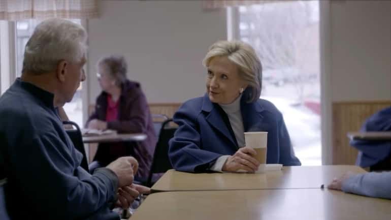 Hillary Clinton says she's running for president in a video...