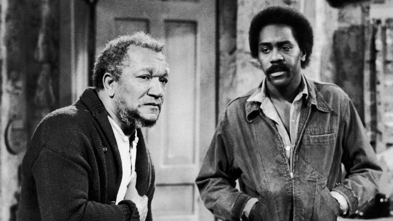  Red Foxx and Demond Wilson in  "Sanford and Son."