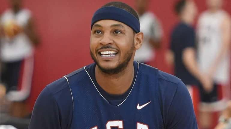 Carmelo Anthony of the 2015 USA Basketball Men's National Team...
