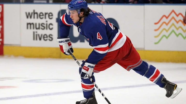 The Rangers' Michael Del Zotto skates against the Islanders. (Dec....