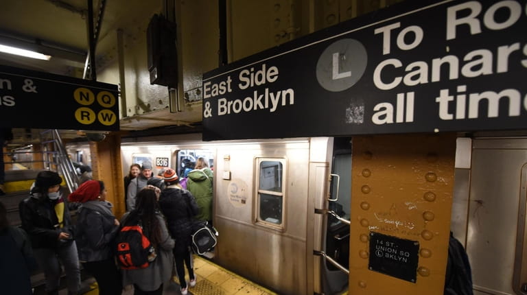 Only one of the Canarsie Tunnel's two train tubes will...