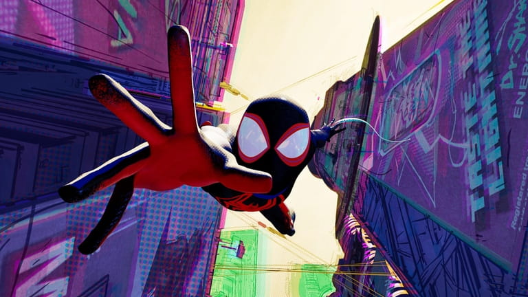 This image released by Sony Pictures Animation shows Miles Morales...