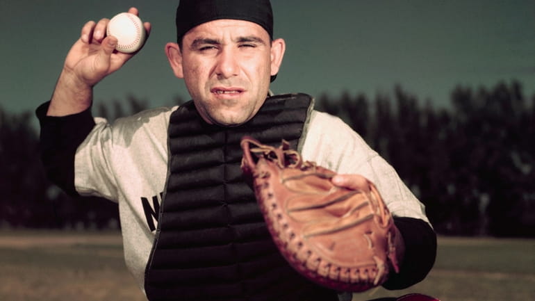 2/1953- Yogi Berra of the NY Yankees. UPI color slide.