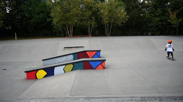 The skate park at Bethpage Community Park.