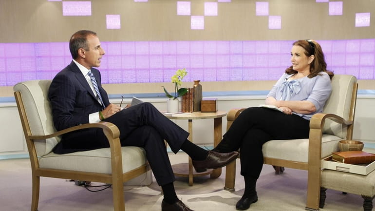 "Today" show co-host Matt Lauer talks with Elizabeth Edwards Tuesday,...
