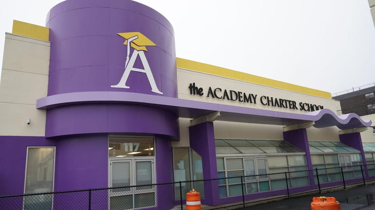 The Academy Charter School in Hempstead, seen here on Saturday, enrolls...
