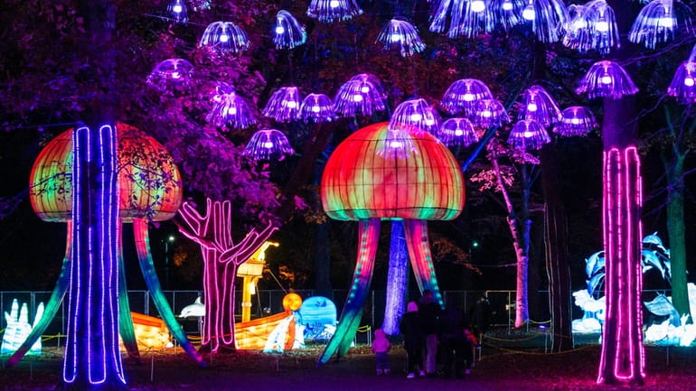 LuminoCity holiday light festival at Eisenhower Park in East Meadow,...