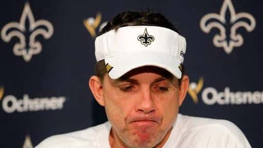Sean Payton during his season-ending news conference at their NFL...