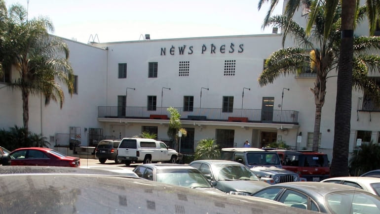 The Santa Barbara News-Press building is seen on Sept. 5,...