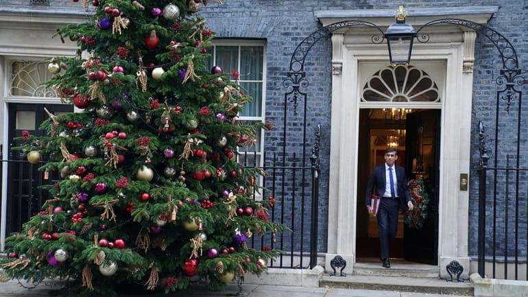 Prime Minister Rishi Sunak departs 10 Downing Street, London, to...