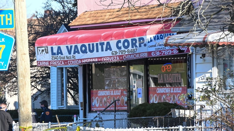 A photograph of La Vaquita Corp. deli on Great Neck Road...