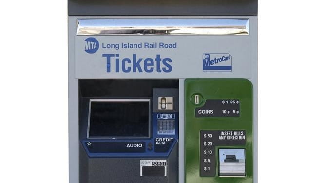 An LIRR ticket machine.