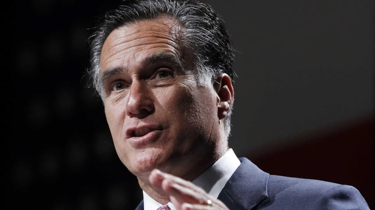 Former Massachusetts Gov. Mitt Romney, the Republican presidential candidate, has...