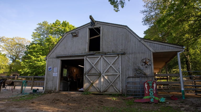 A barn at the Galvins' Smithtown home.