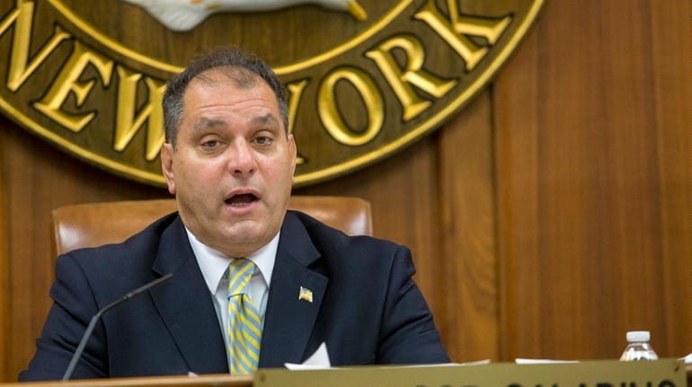 Town of Oyster Bay Supervisor Joseph Saladino during the town...